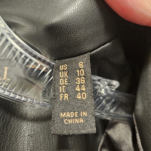 Gorgeous GILI Faux Leather Peplum Jacket - Picture 6 of 10